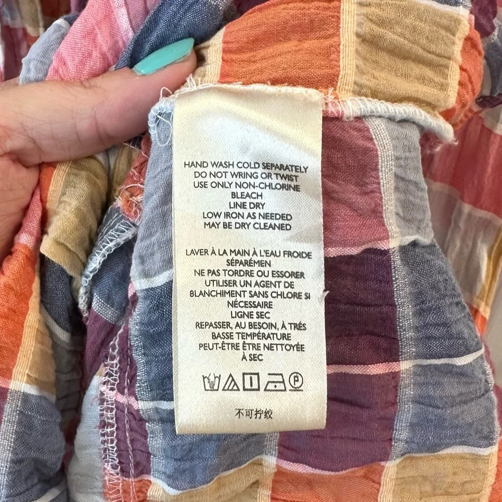 EUC Beautiful Plaid Sleeveless Tunic - Picture 5 of 5